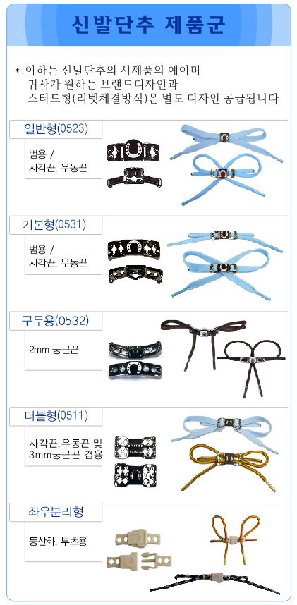 신발단추, 신발끈조임해제구