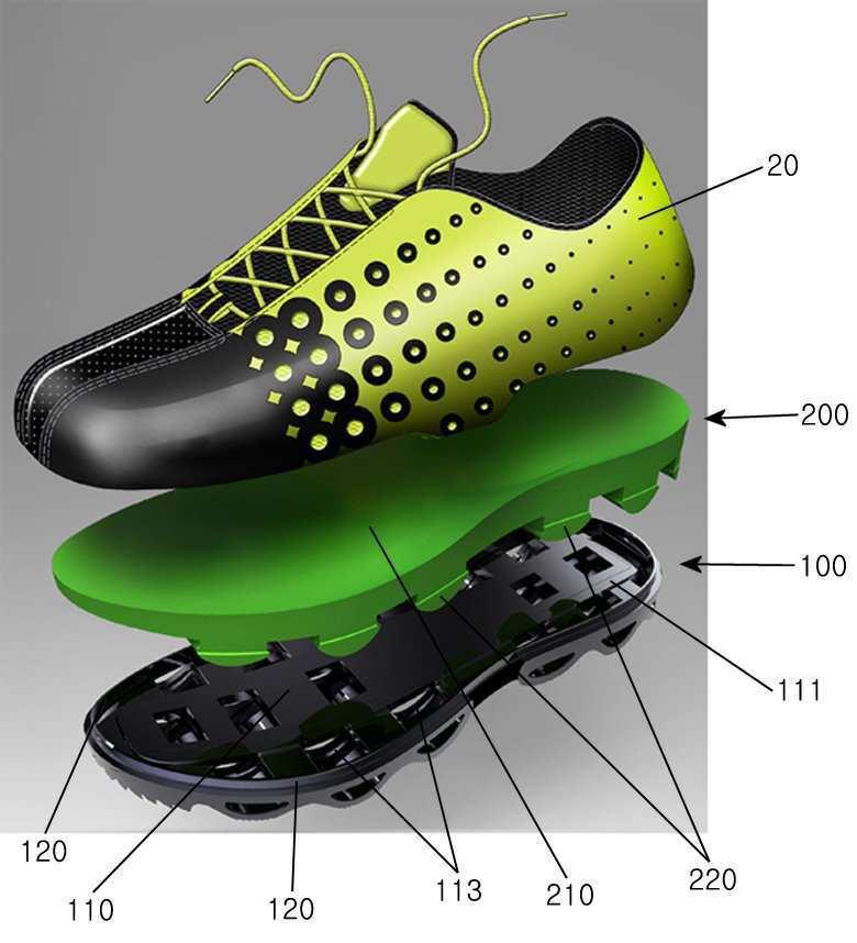 미드솔과 아웃솔의 분리가 가능한 친환경 신발 밑창